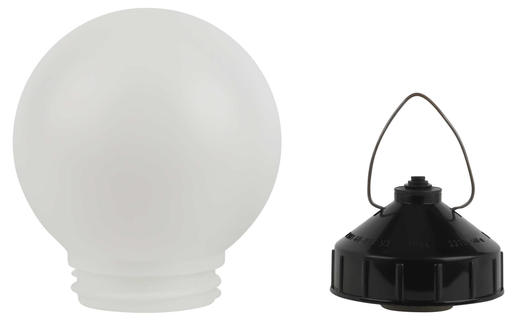 Светильник НСП 01-60-003 подвесной Гранат полиэтилен IP44 E27 max 60Вт D150 шар белый ЭРА Б0052010