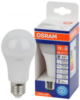 Лампа светодиодная груша LED 12Вт Е27 4000К 1055Лм 170-250В (замена 100Вт) OSRAM LEDVANCE 4099854186097