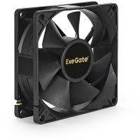 Вентилятор для корпуса 12В DC, 80x80x25 мм, 3pin, 2200RPM, 22dBA, подшипник скольжения ExeGate EX283377RUS