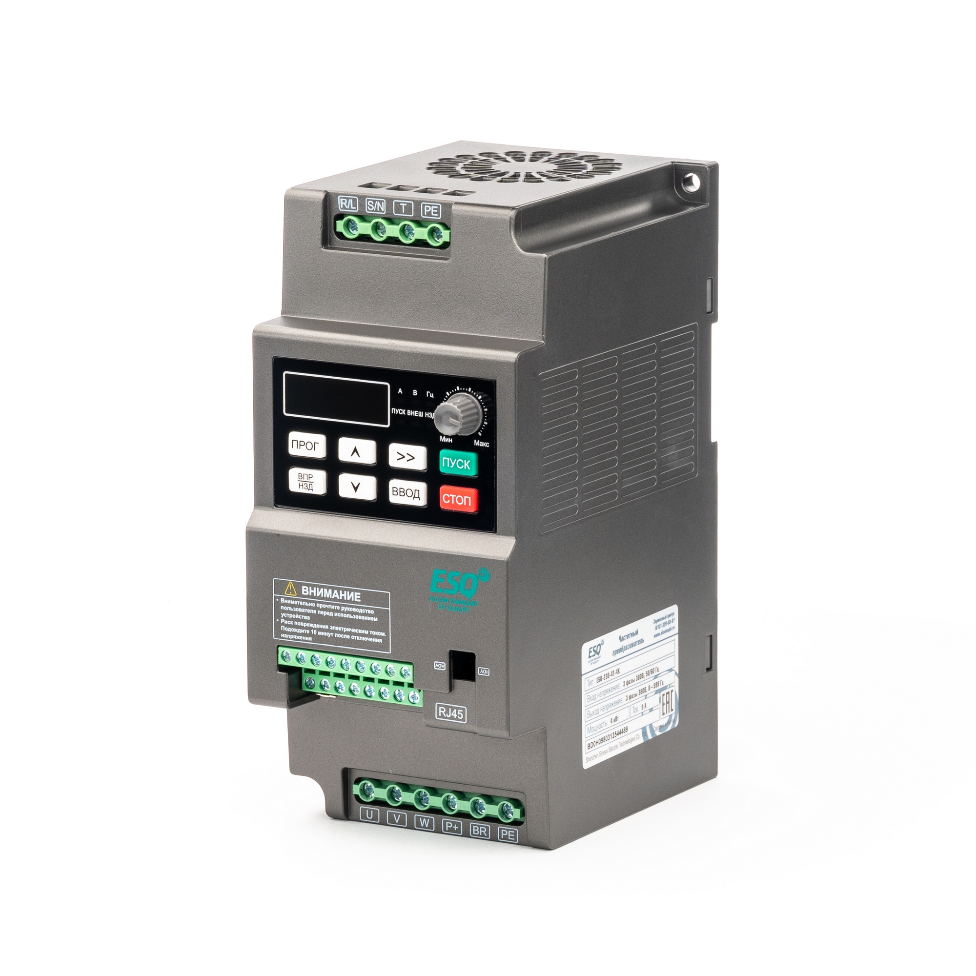 Преобразователь частоты 3ф ESQ-230-4T-4K 4 кВт 380В 08.04.304426