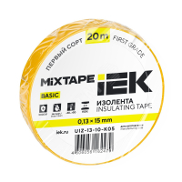 Изолента ПВХ желтая 15мм 20м IEK UIZ-13-10-K05