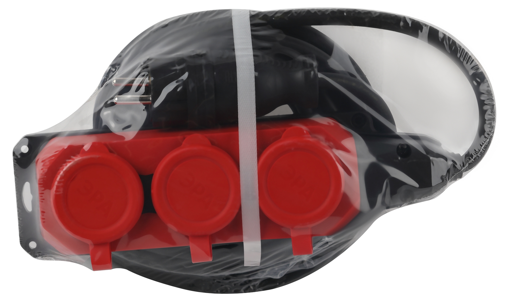 Удлинитель силовой UK-3e-3x1,5-5m-IP44(KG) с заземлением 3 розетки каучук 5м КГ 3х1,5мм2 IP44 ЭРА Б0057579