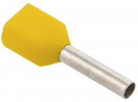 Наконечник НШвИ 2х1.0-10 желтый НГИ2 (100шт) IEK UTE10-D2-3-100
