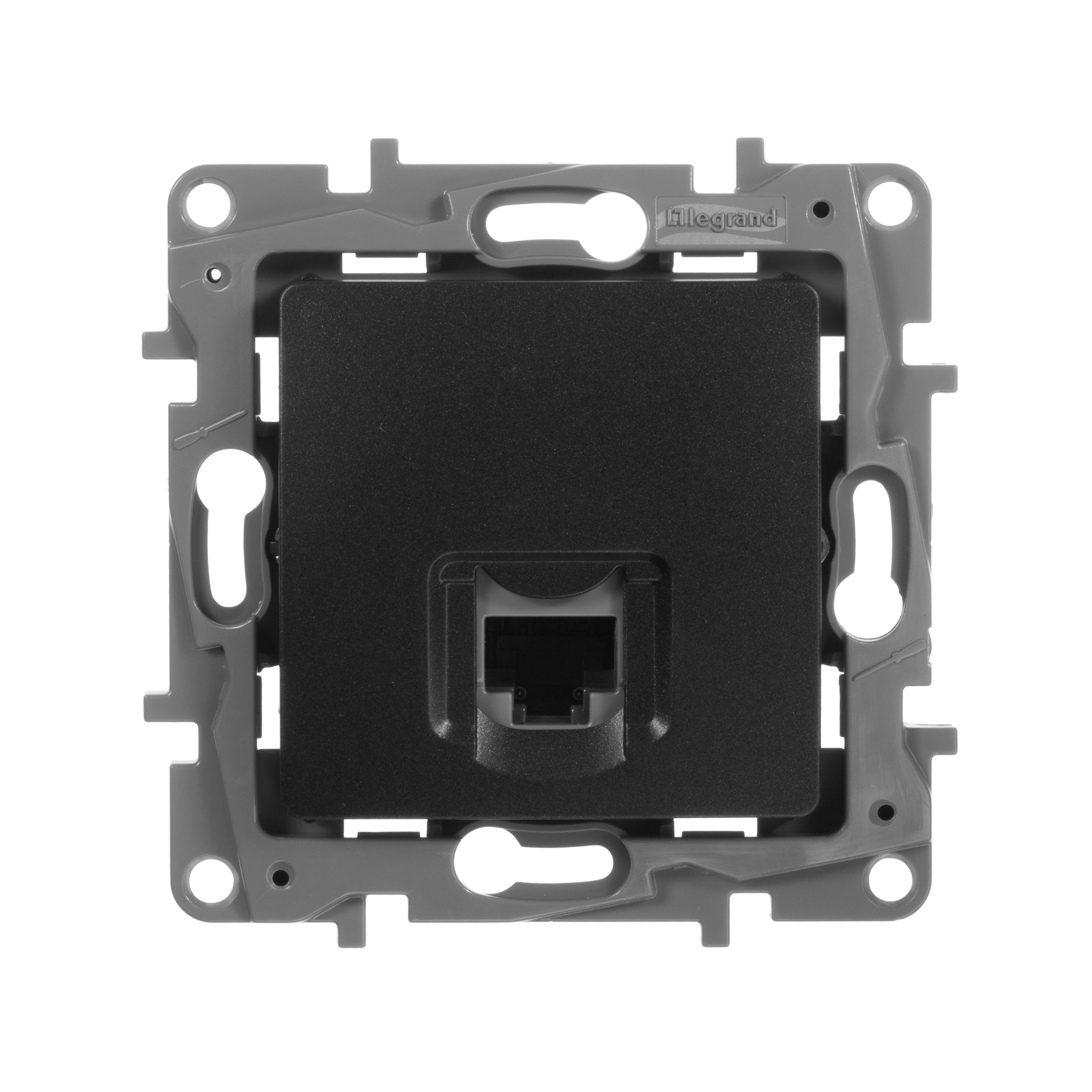 Розетка компьютерная RJ45 категория 5Е UTP антрацит ETIKA IEK 672641