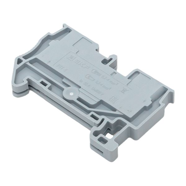 Клеммная колодка пружинная 4 Push-in серая EKF PIT-4
