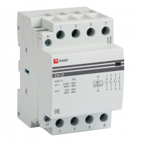 Контактор модульный КМ 32А 4NО (3 мод.) 230В АС PROxima EKF km-3-32-40
