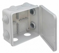 Коробка распределительная 100х100х55 с отверстиями(8 муфт) GUSI ELECTRIC С3В108