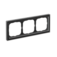 ARTGALLERY PURE 3-постовая РАМКА, ОРГАНИЧЕСКОЕ СТЕКЛО ЧЕРНЫЙ Systeme Electric GAL321003