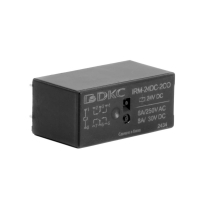 Реле миниатюрное низкопрофильное, 2CO, ком. ток 8А, AgSnO, напряжение 24V DC DKC IRM-24DC-2CO