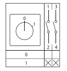 Переключатель кулачковый ПК-1-12 10А 2P 0-1' PROxima EKF pk-1-12-10
