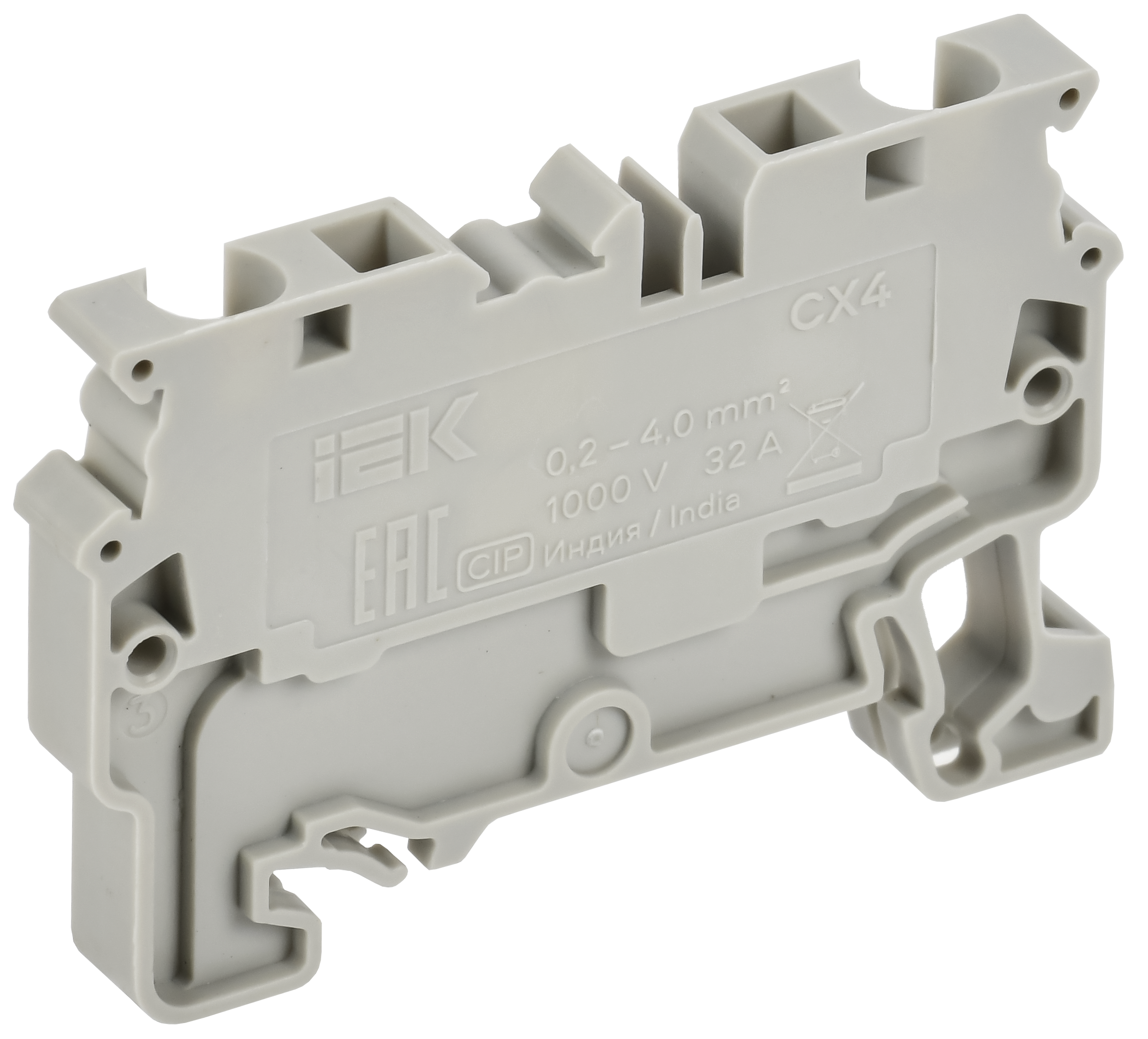 ARMAFIX Клемма пружинная CX6 6мм2 проходная серая IEK AF-CT40-00-K03-006