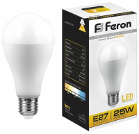 Лампа светодиодная LED 25вт Е27 белый FERON LB-100 25791