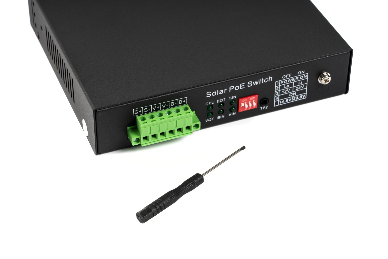 Коммутатор неуправляемый 6 портов RJ45/SFP 10 100 1000 Мб/с PoE 65Вт с ИБП Бастион 4086