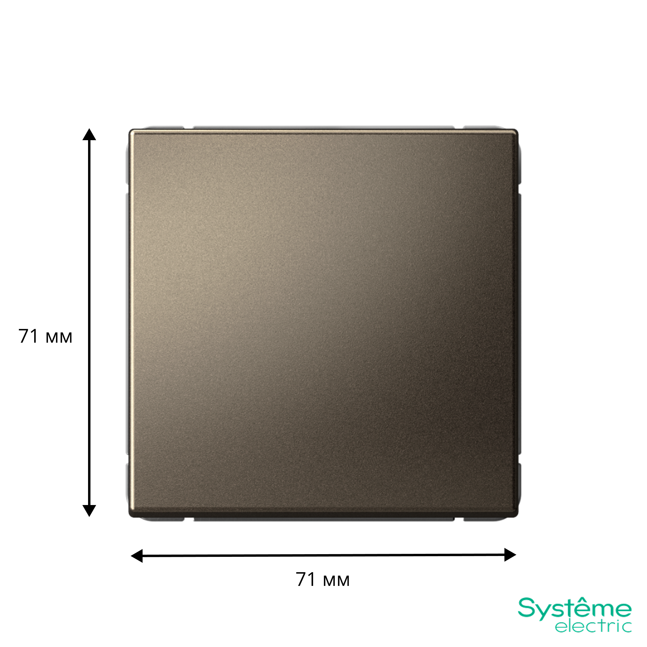ARTGALLERY 1-клавишный переключатель, сх.6, 10АХ, механизм, мокко Systeme Electric GAL000661