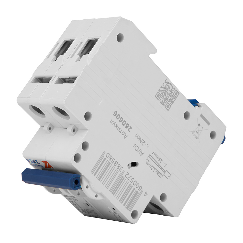 Выключатель автоматический двухполюсный 40А C 6кА AC OptiDin BM63-2C40-УХЛ3 КЭАЗ 260606