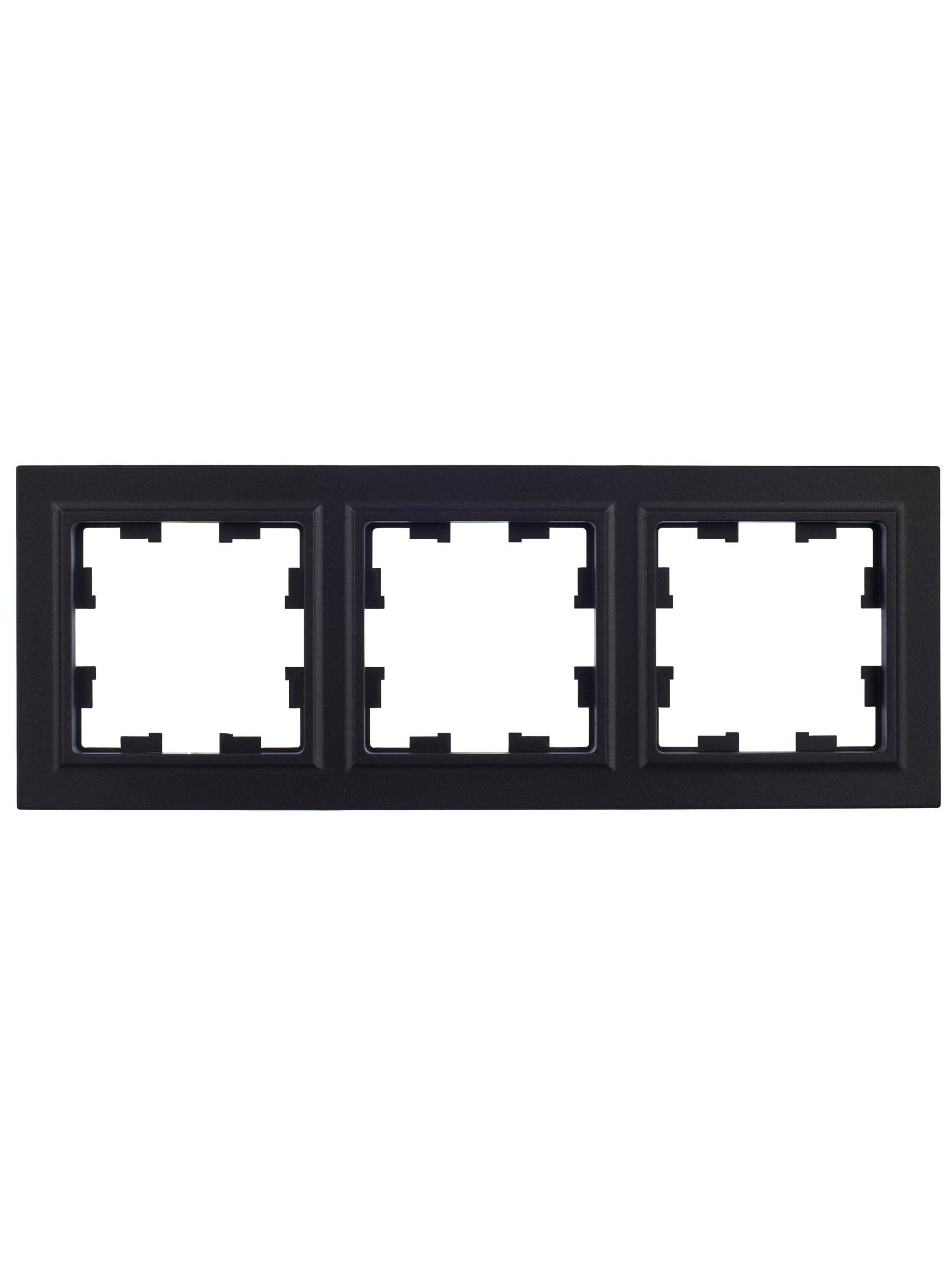 BRITE Рамка 3 поста РУ-3-БрЧ черный IEK BR-M32-K02
