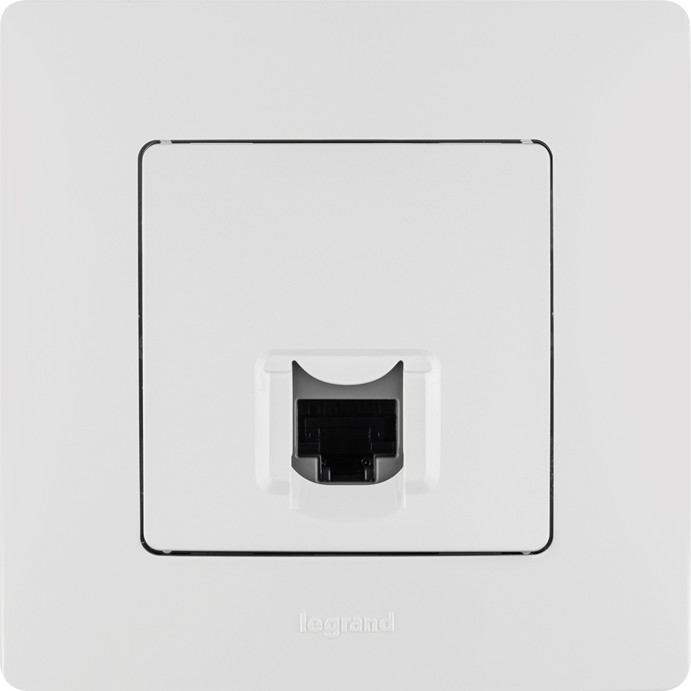 Розетка компьютерная RJ45 категория 5Е UTP белый ETIKA IEK 672241