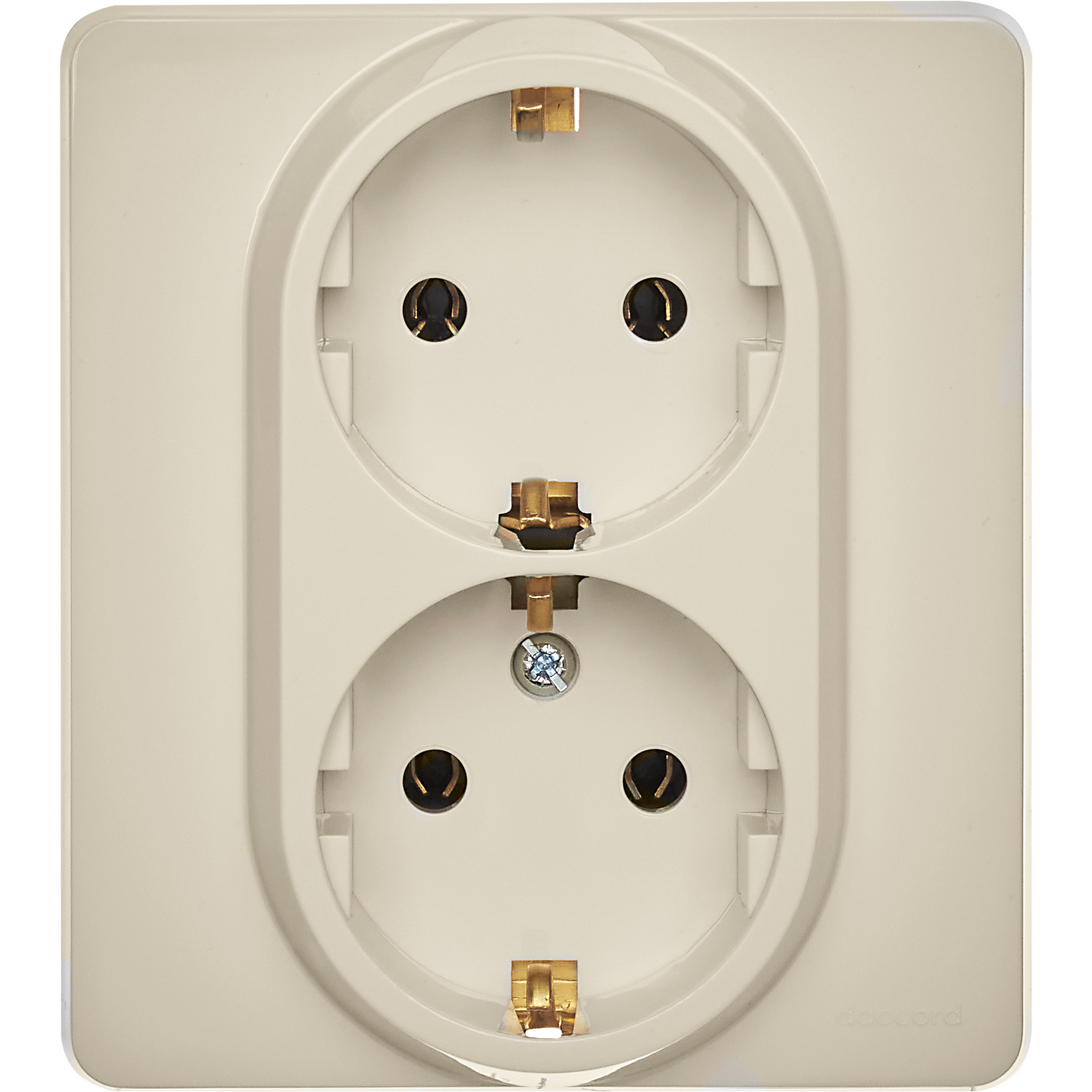 Розетка 2 x 2К+З немецкий стандарт 16 А 250 В~ INSPIRIA слоновая кость Legrand 673751