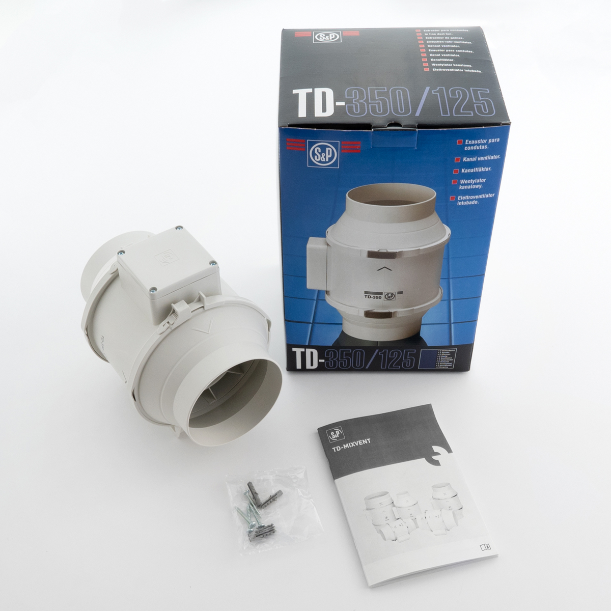 Вентилятор канальный TD-350/125 Soler & Palau 5211306500 03-0101-208
