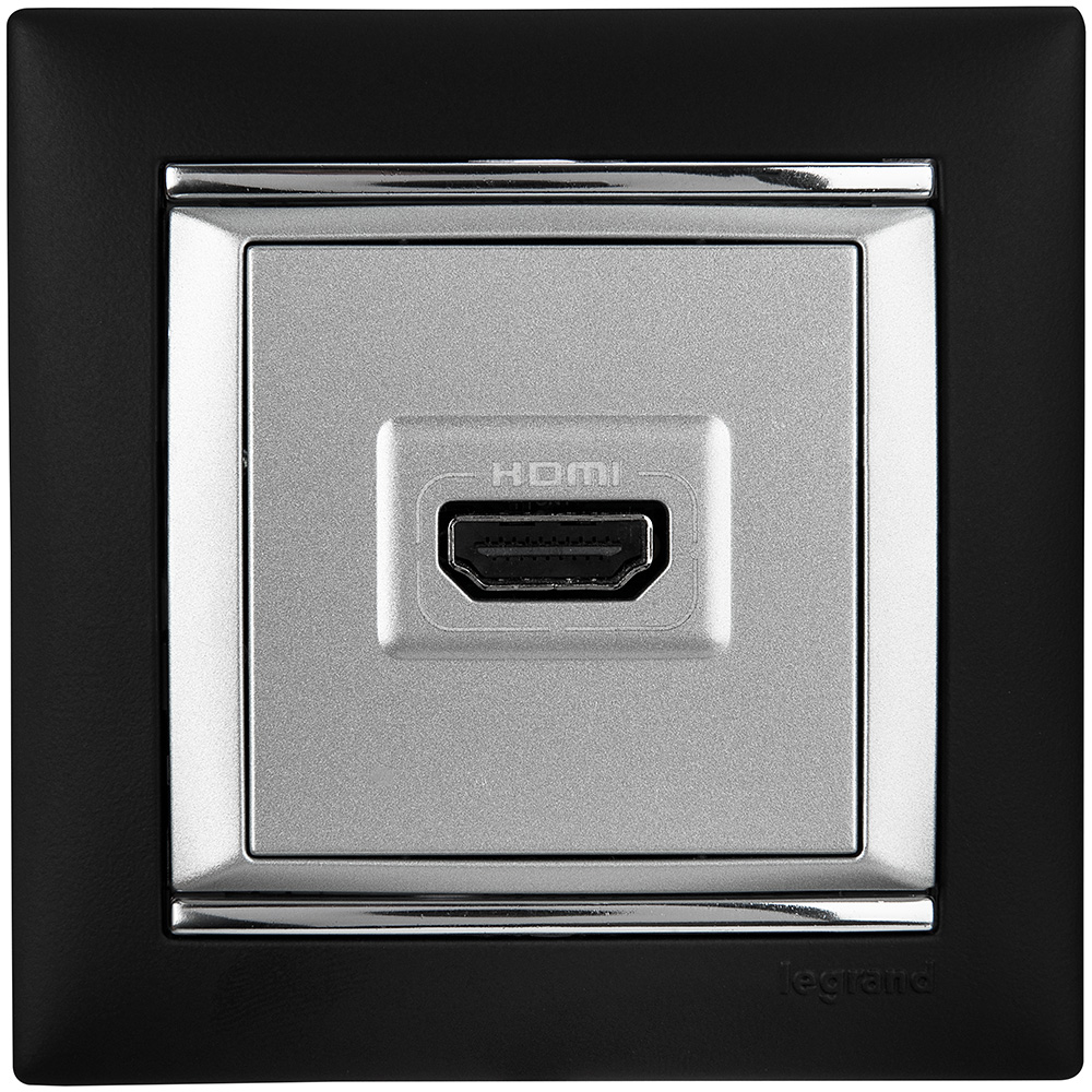 VALENA Рамка 1 пост ноктюрн/серебро Legrand/Daccord 770391