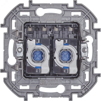 Розетка компьютерная двойная RJ45 категория 6 UTP слоновая кость INSPIRIA IEK 673841