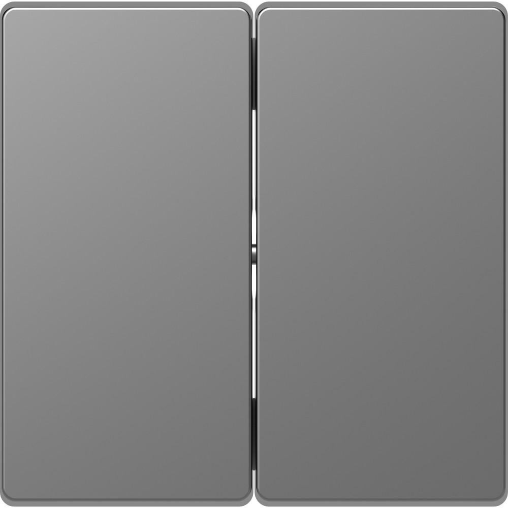 Клавиша двойная D-Life сталь нержавеющая SD Schneider Electric MTN3400-6036