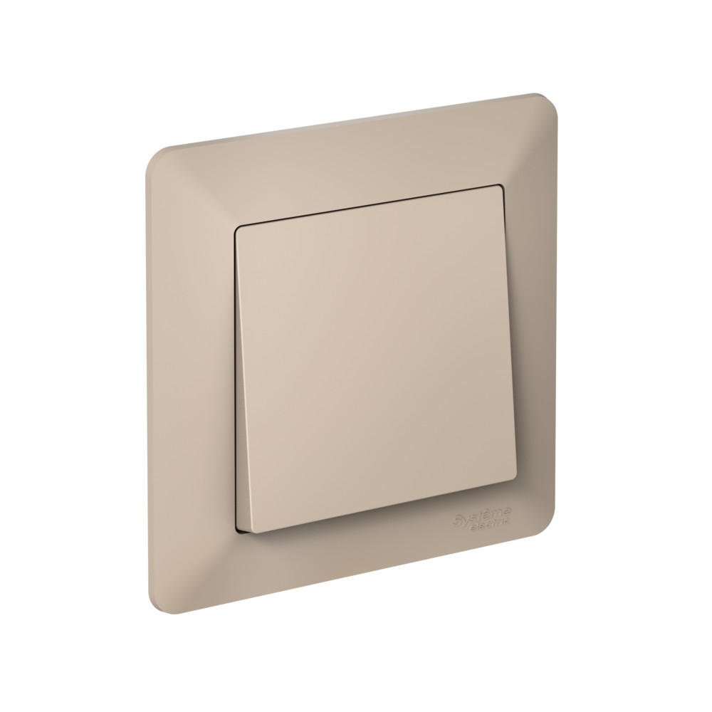 ATLASDESIGN AIR 1-постовая РАМКА, ПЕСОЧНЫЙ/дымчатый белый Systeme Electric ATN221201