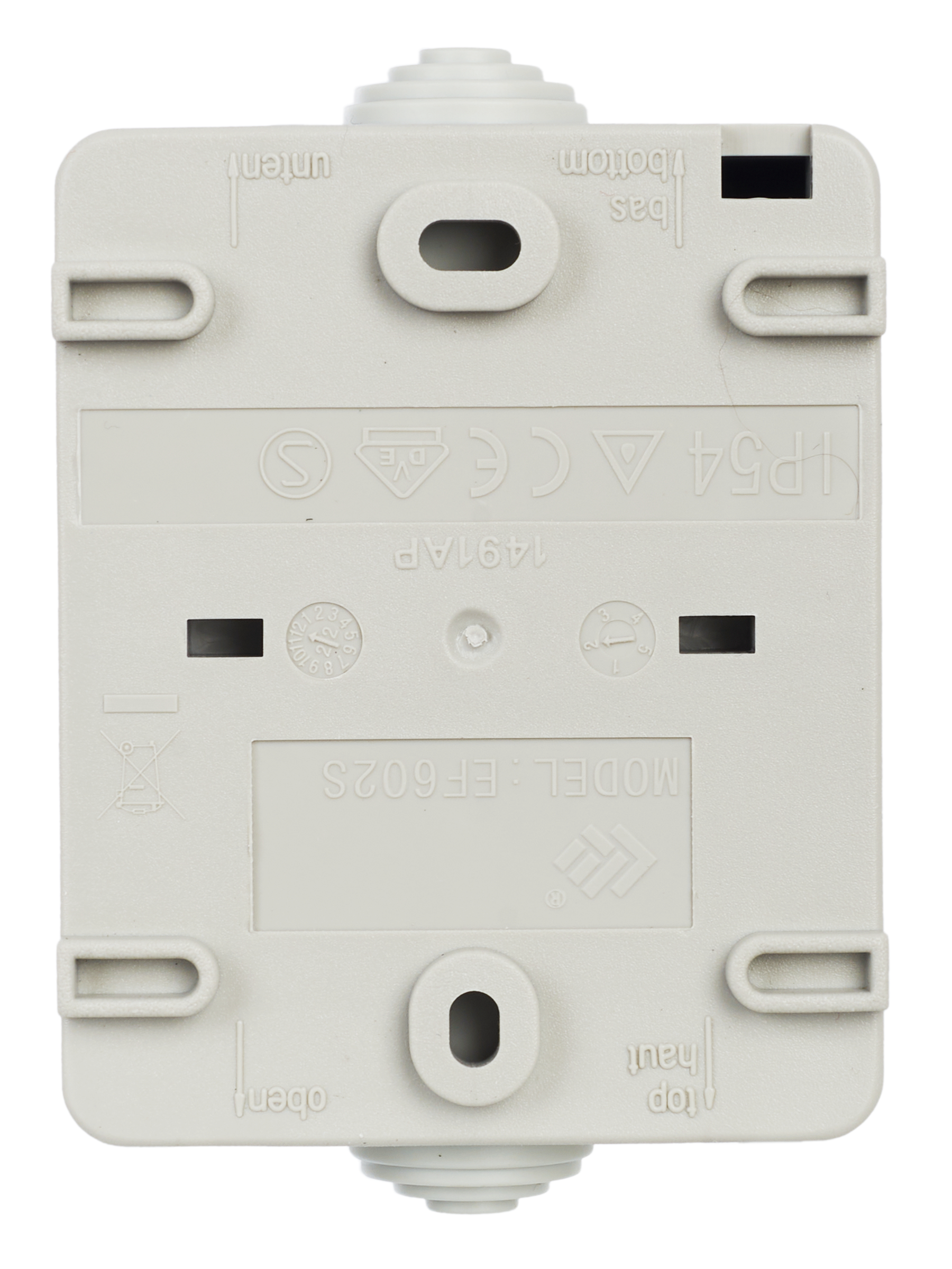 ФОРС Выключатель двухклавишный наружный IP54 IEK EVS20-K03-10-54-DC