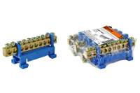 Шина ''N'' нулевая с изолятором на DIN-рейку 6x9мм стойка малая 10 групп TDM ELECTRIC SQ0801-0013