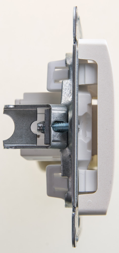 GLOSSA Розетка компьютерная RJ45 категория 5E перламутр в рамку Systeme Electric GSL000681K