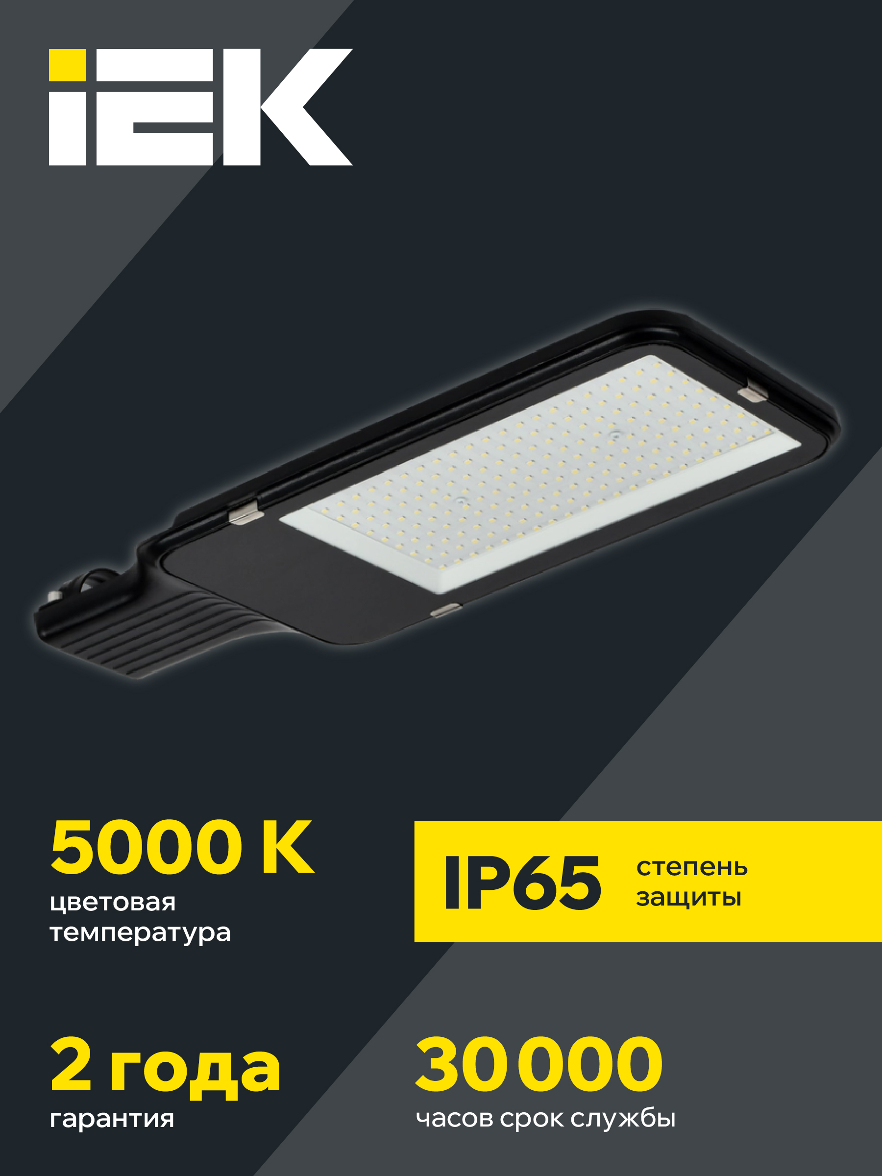 Светильник светодиодный консольный ДКУ 1013-150Д 5000К IP65 IEK LDKU1-1013-150-5000-K03