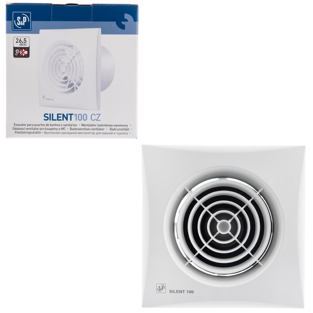 Вентилятор вытяжной Silent-100 CZ Soler & Palau 5210400700 03-0103-106