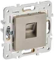 SKANDY Розетка компьютерная RJ45 кат.5E SK-K01Sh шампань IEK SK-K10-1-K37