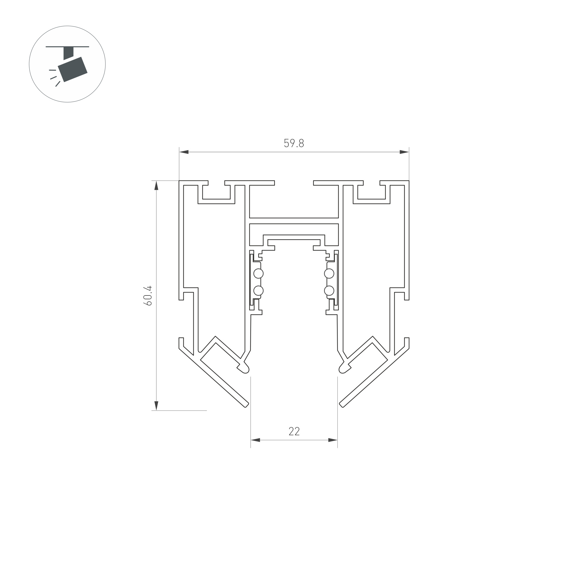 Блок питания ARV-DR60-24 (24V, 2.5A, 60W) (ARL, IP20 DIN-рейка) Arlight 031086