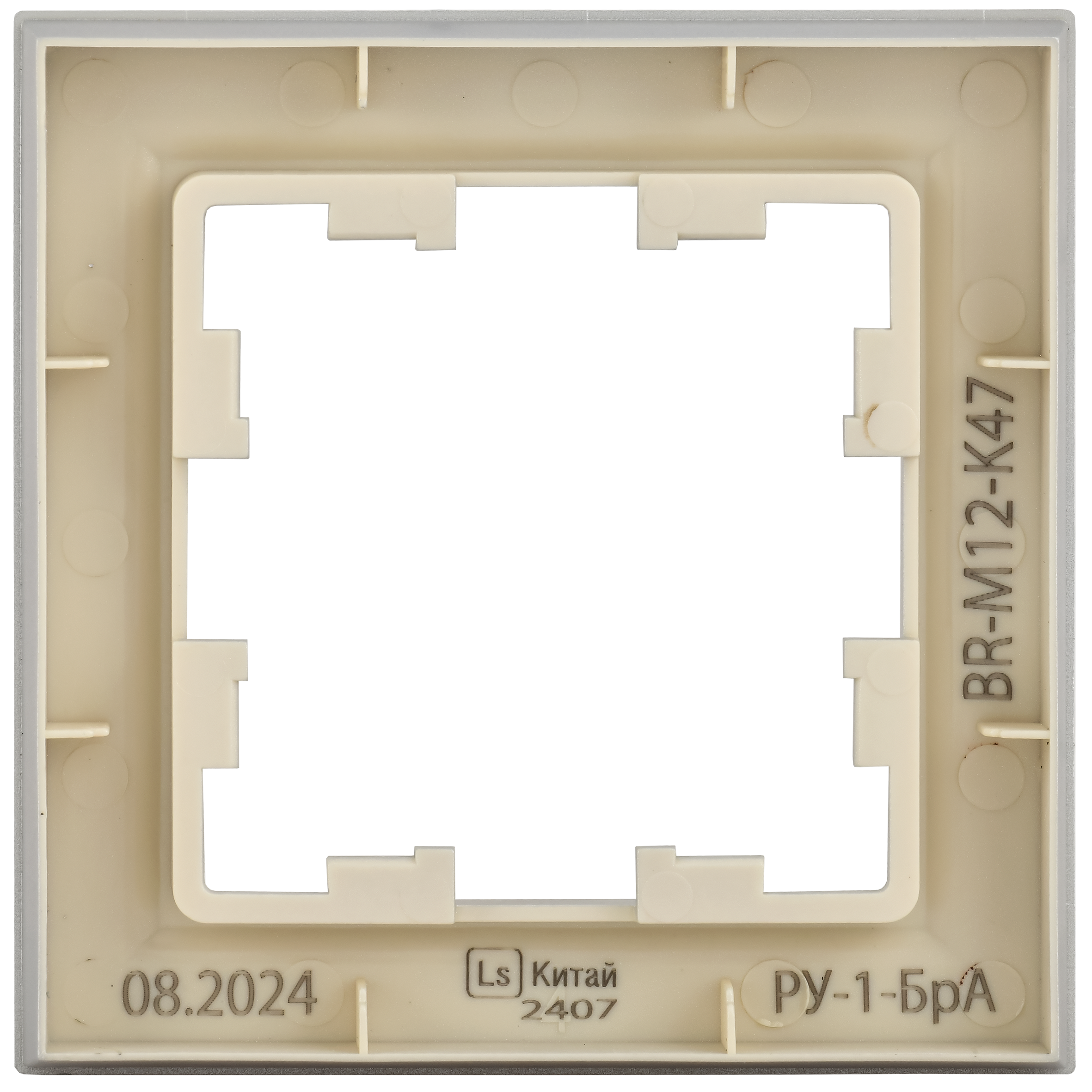 BRITE Рамка 1 пост РУ-1-БрА алюминий IEK BR-M12-K47