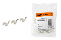 Скоба 7мм круглая пластиковая (50шт) TDM ELECTRIC SQ0514-0014