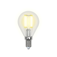 Лампа светодиодная LED 5вт 200-250В шар диммируемый 450Лм Е14 4000К Air филамент Uniel UL-00002870