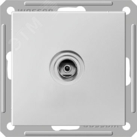 W59 Розетка телевизионная TV скрытая в рамку белая Systeme Electric RTS-151-1-86