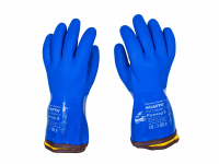 Перчатки Полюс-Т PVC1380BR-T (акриловые, утепленные, МБС, К80, Щ50, с полным пвх обливом, манжет крага, съемный утеп.вкладыш) размер 11 SCAFFA 00-01018569