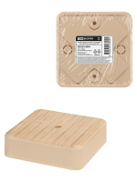 Коробка распаячная КР 75х75х20 ОП сосна IP40, инд. штрихкод TDM ELECTRIC SQ1401-0403