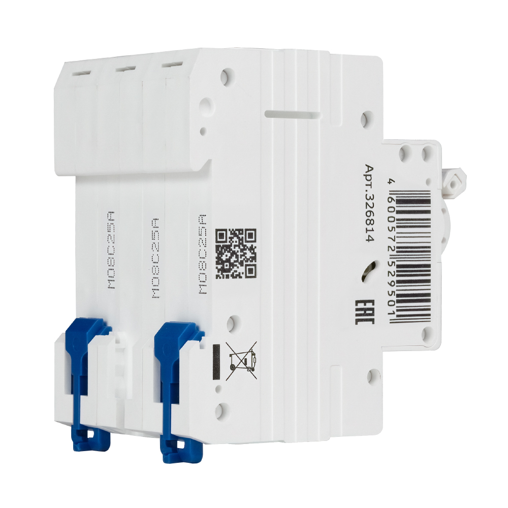 Выключатель автоматический трехполюсный 25А C 4,5кА AC OptiDin BM63-3C25-4,5-УХЛ3 КЭАЗ 326814