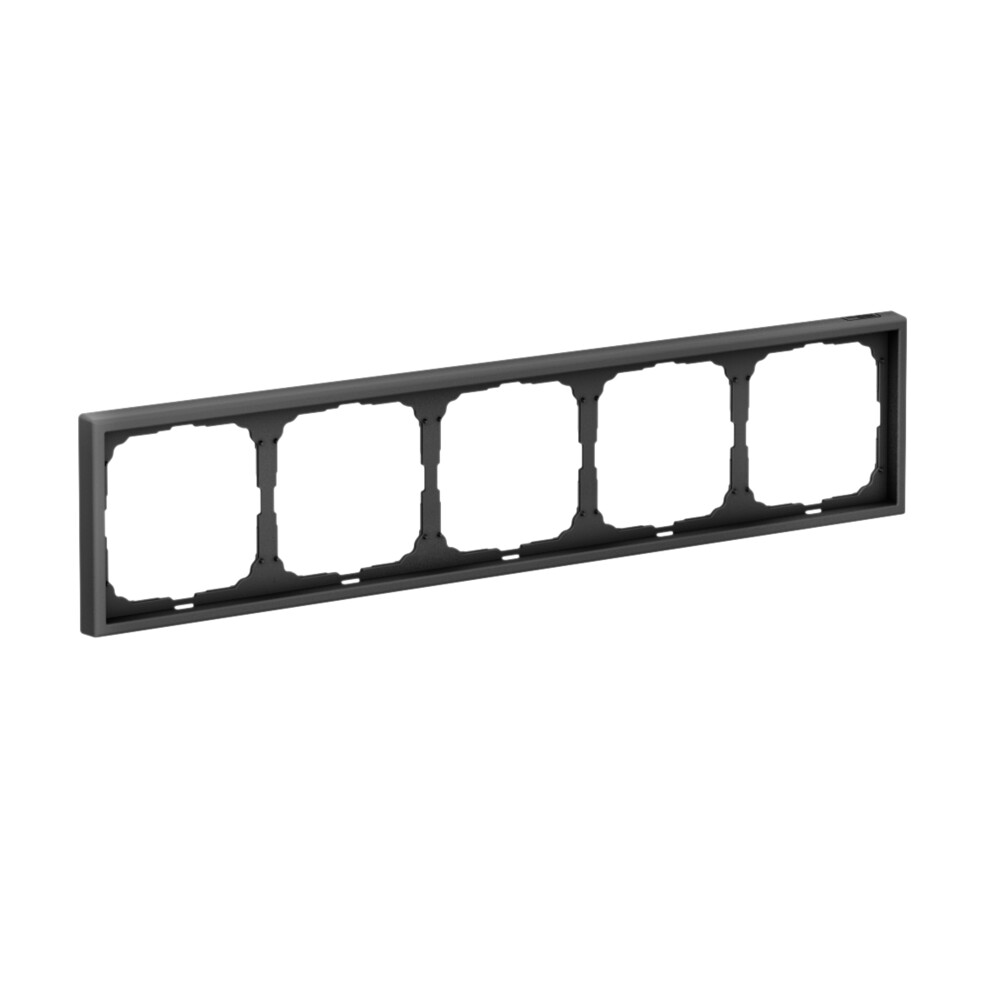 ARTGALLERY рамка 5-постовая, универсальная, карбон Systeme Electric GAL001005