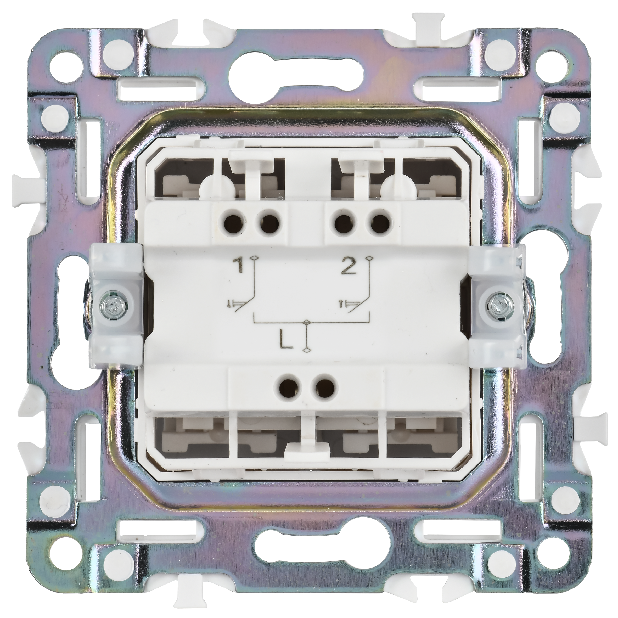 SKANDY Выключатель жалюзи 10А SK-V12Gr серый IEK SK-V15-0-10-K03