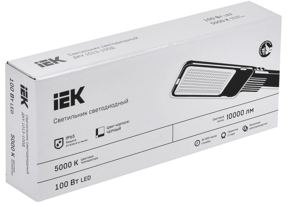 Светильник светодиодный консольный ДКУ 1013-100Д 5000К IP65 IEK LDKU1-1013-100-5000-K03