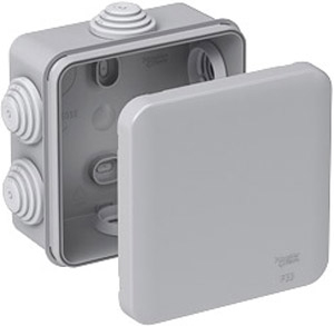 Коробка распределительная 85х85х40мм IP55 серая Systeme Electric IMT35092