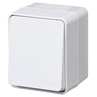 AtlasDesign PROFI IP54 О/У 1-клавишный кнопочный ВЫКЛЮЧАТЕЛЬ 10 АХ, БЕЛЫЙ Systeme Electric ATN540115