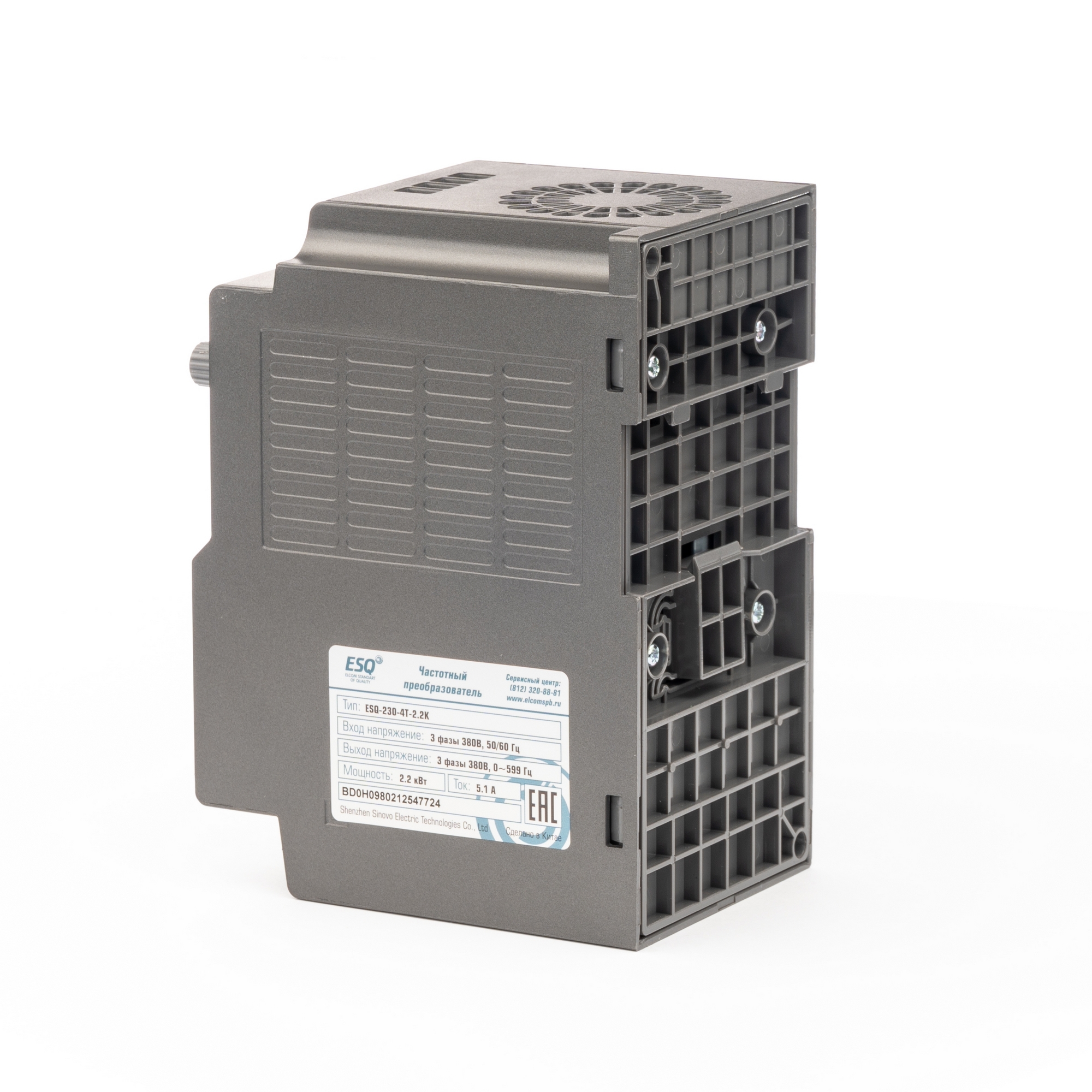 Преобразователь частоты 3ф ESQ-230-4T-2.2K 2.2 кВт 380В 08.04.304425