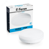 Лампа светодиодная LED 7вт GX53 дневной таблетка FERON LB-451 25866