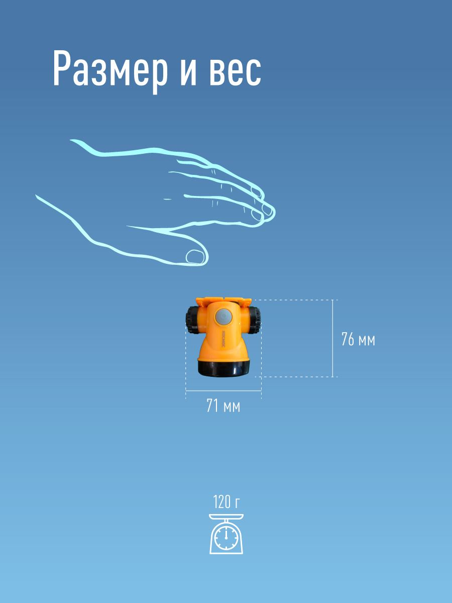 Фонарь налобный аккумуляторный , 3W LED, аккум. 3,7V 1200 mAh, 240 Lm, 8 часов, Космос KOCH3WLi-On
