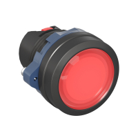 Головка кнопки плоская прозрачная с  фиксацией, красная DKC M22P-FLLRP
